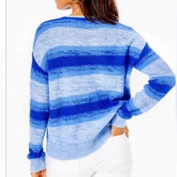 LILLY PULITZER - Elannie Sweater in Blue Ombre - Picture 2 of 9